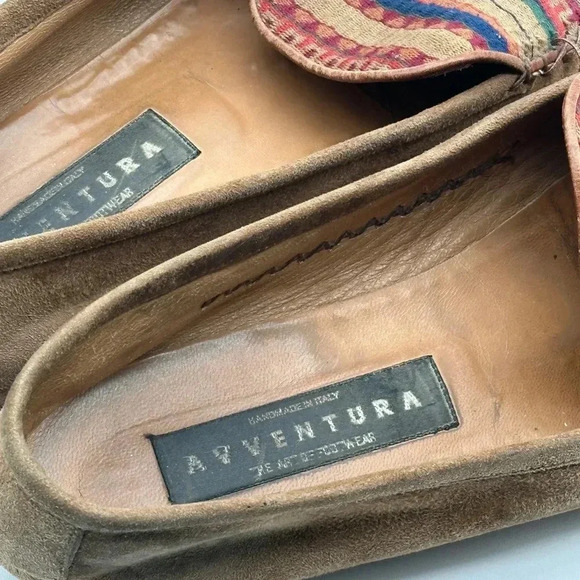 Avventura - Brown Suede Loafer - 10.5M - Made in Italy - Picture 11 of 12